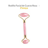 Rodillo Facial de Cuarzo Rosa - Z'oreya